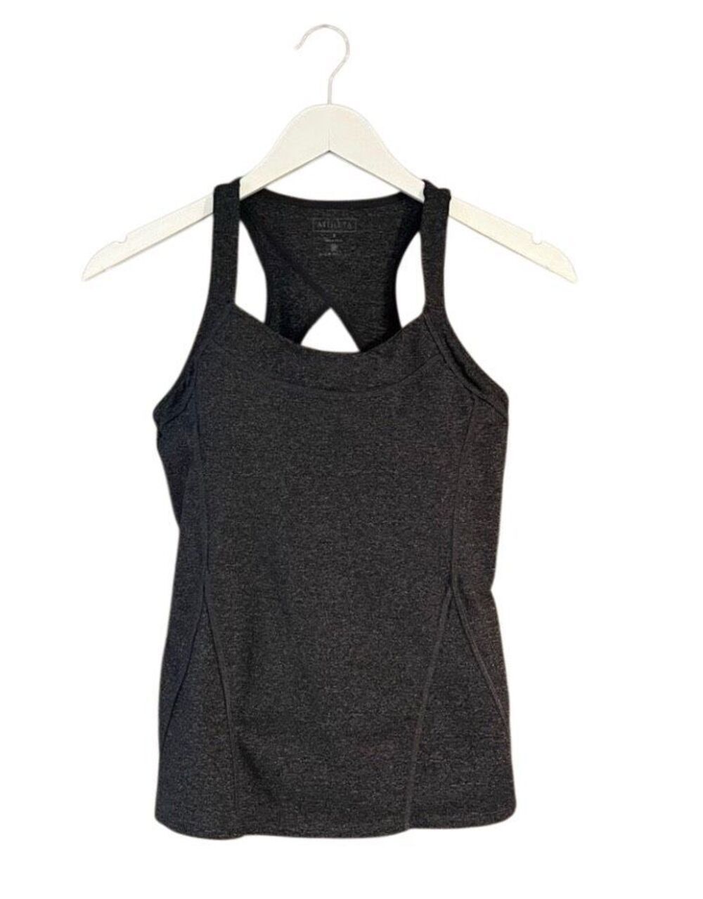 Athleta charcoal gray athletic support tank - S